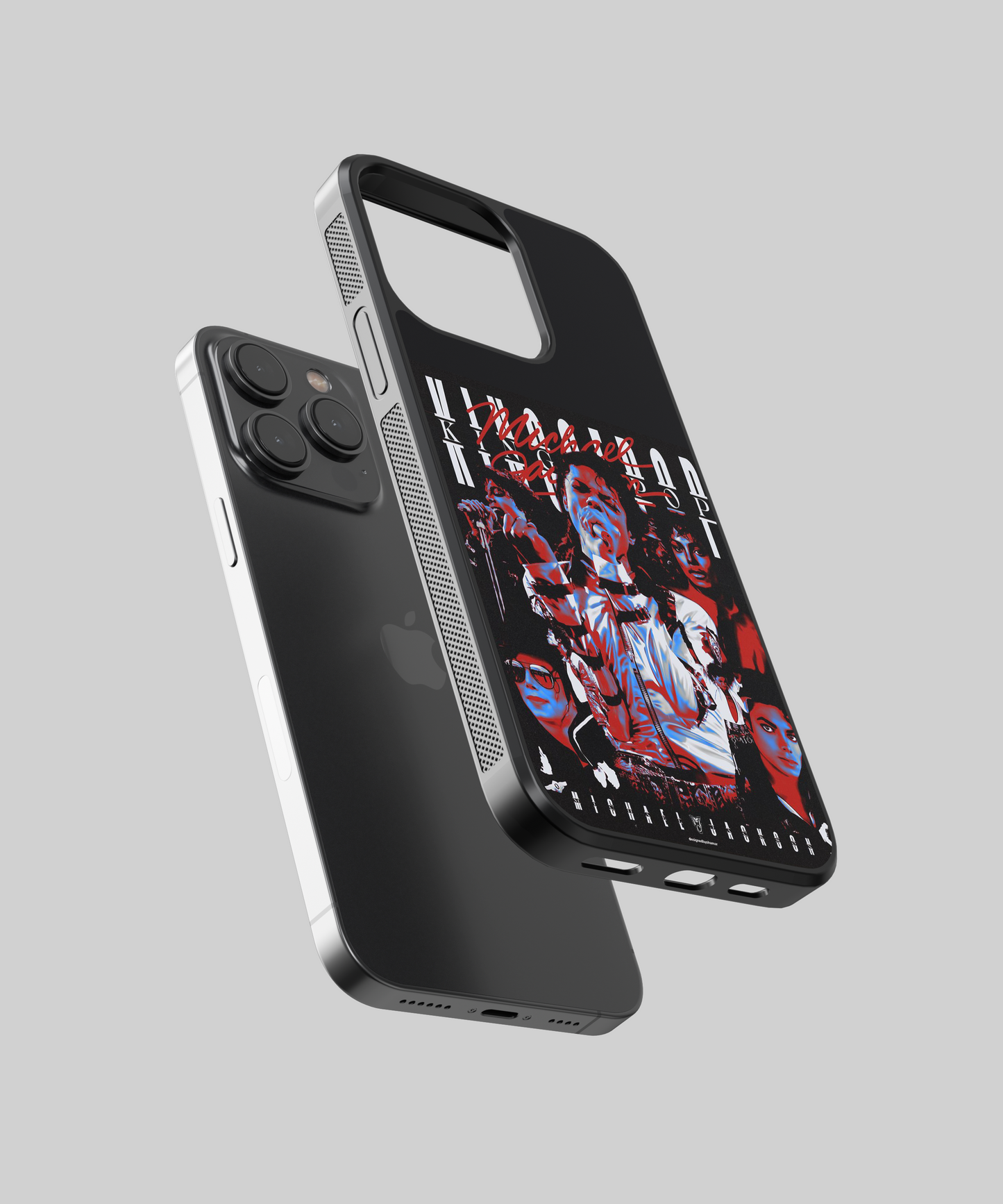 Michael Jackson King of Pop Aesthetic Glass Phone Case