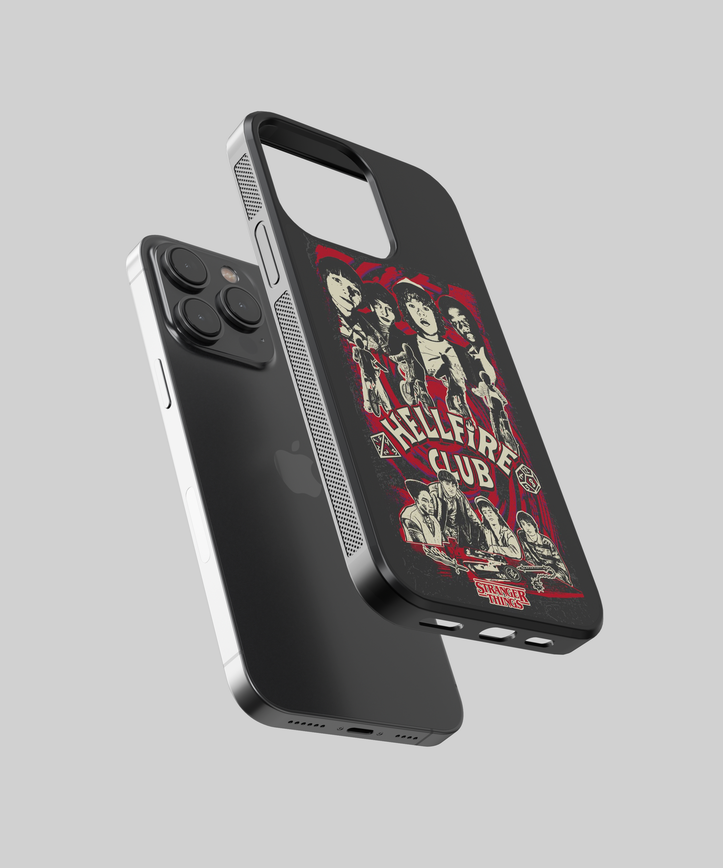 Stranger Things Hellfire Club Aesthetic Glass Phone Case