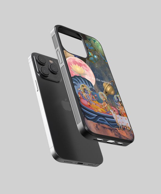 You Are The Universe Vishnu Aesthetic Glass Phone Case