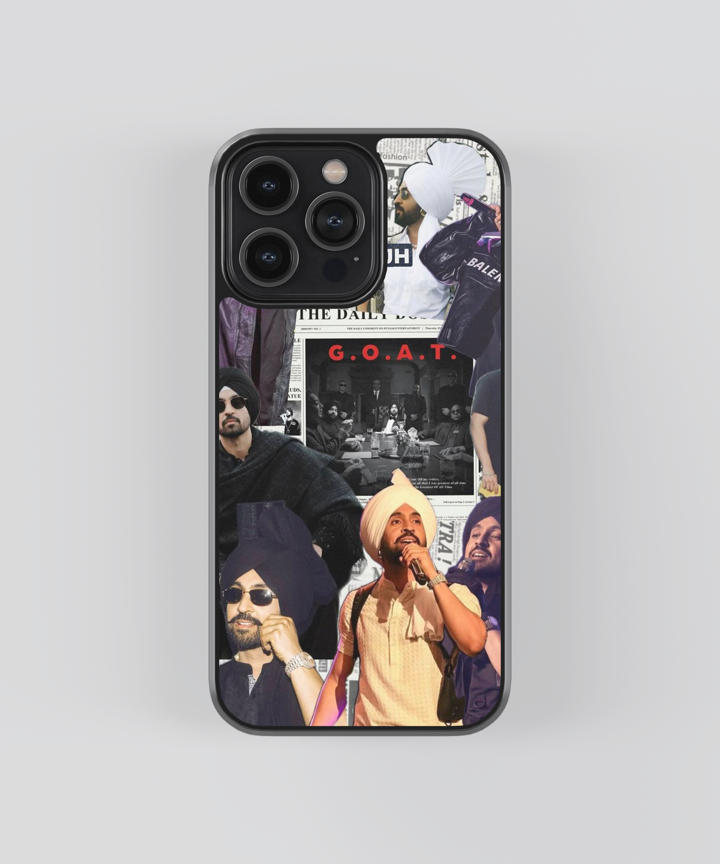Diljit Dosanjh GOAT Aesthetic Glass Phone Case