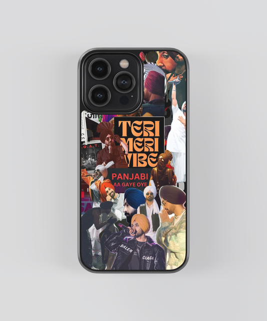 Diljit Dosanjh Teri Meri Vibe Aesthetic Glass Phone Case