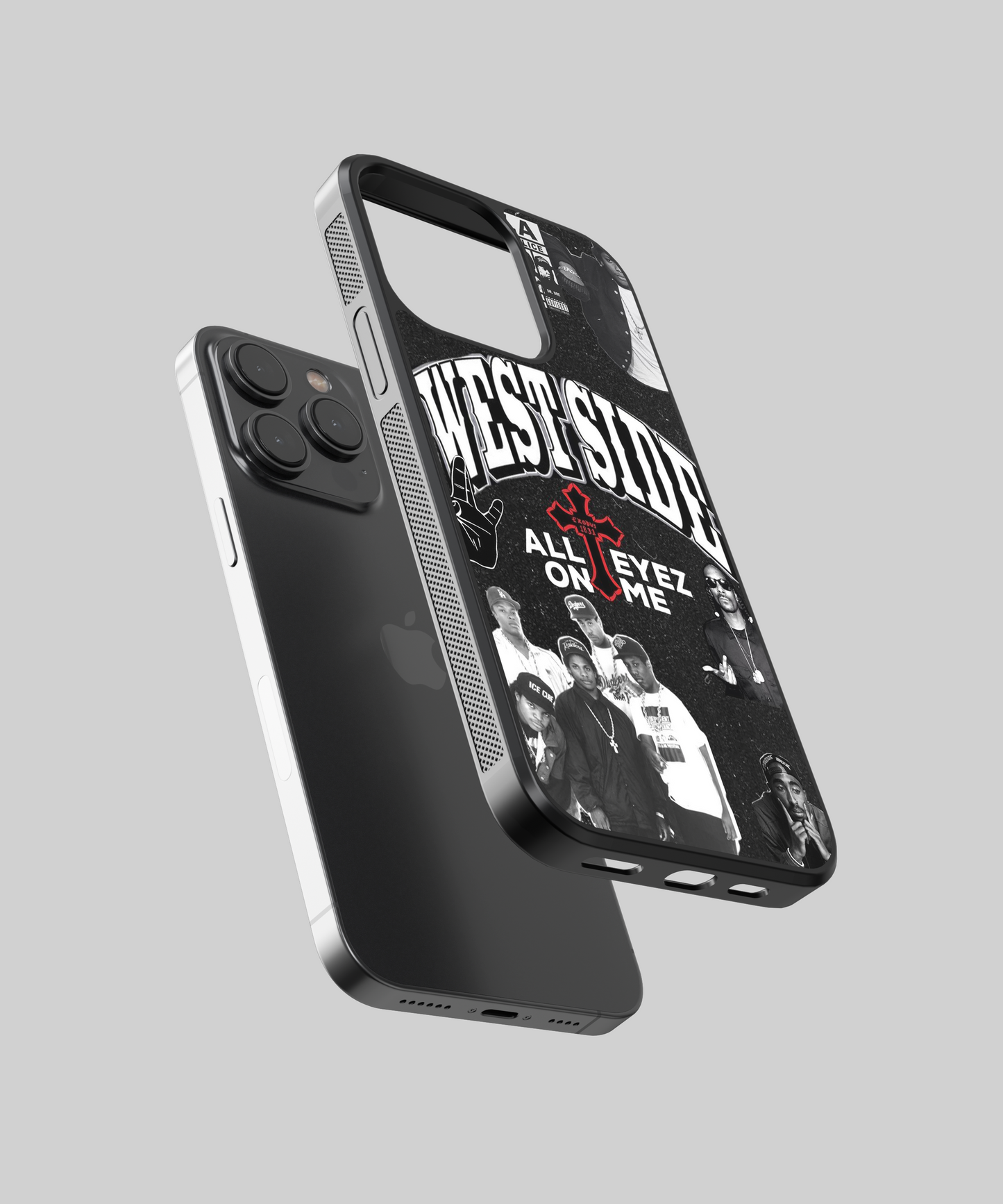 West Side All Eyez On Me Aesthetic Glass Phone Case |