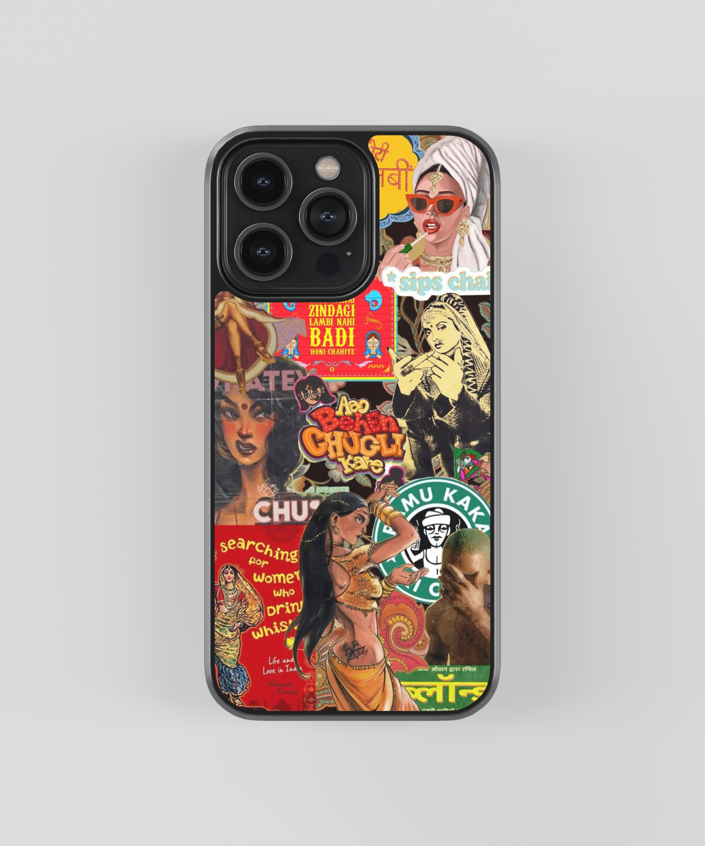 Desi Girl Aesthetic Glass Phone Case