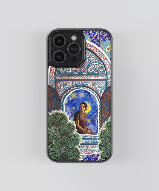 Starry Night Desi Aesthetic Glass Phone Case