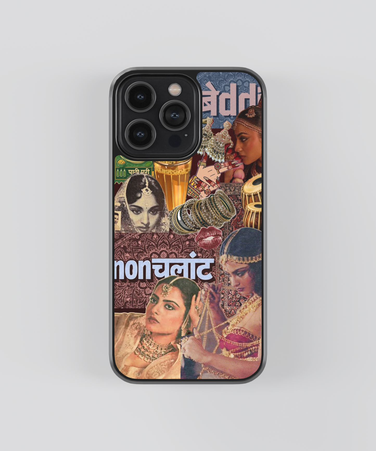 Nonchalant Desi Aesthetic Glass Phone Case