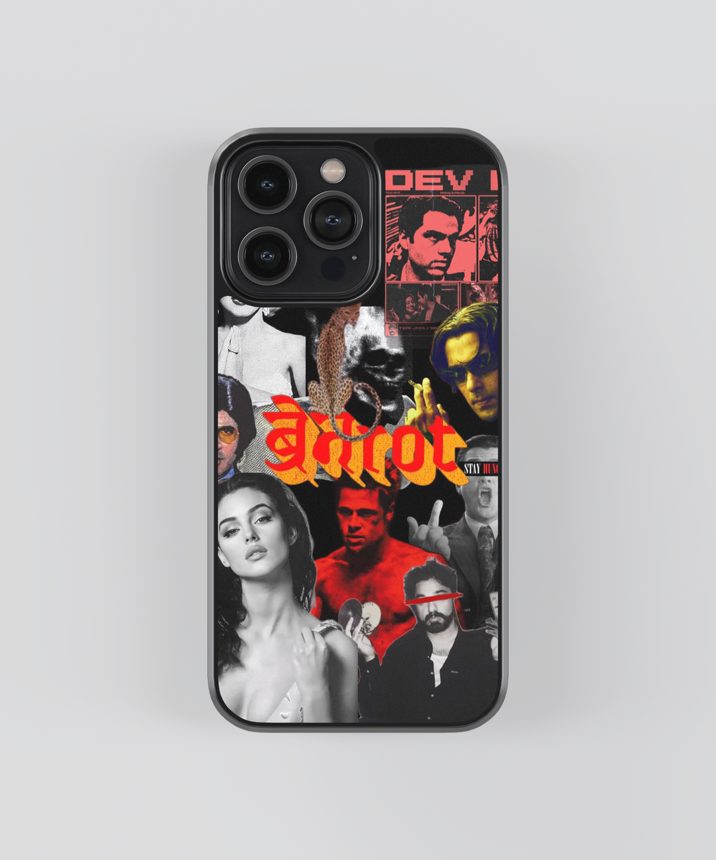 Brainrot Dark Aesthetic Glass Phone Case