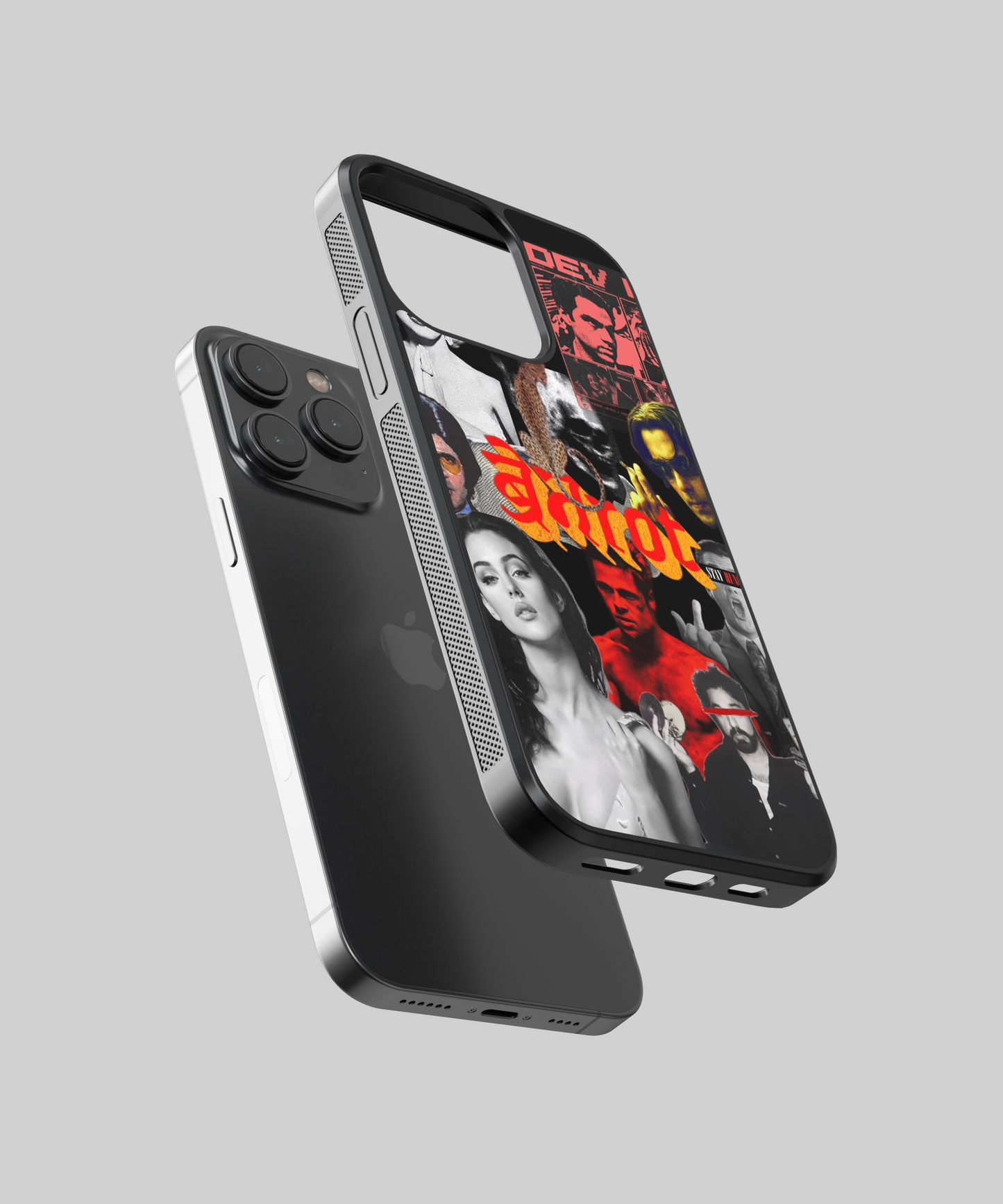 Brainrot Dark Aesthetic Glass Phone Case