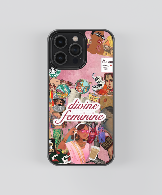 Divine Feminine Desi Aesthetic Glass Phone Case