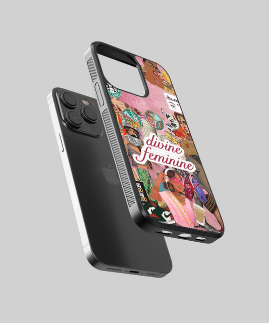 Divine Feminine Desi Aesthetic Glass Phone Case