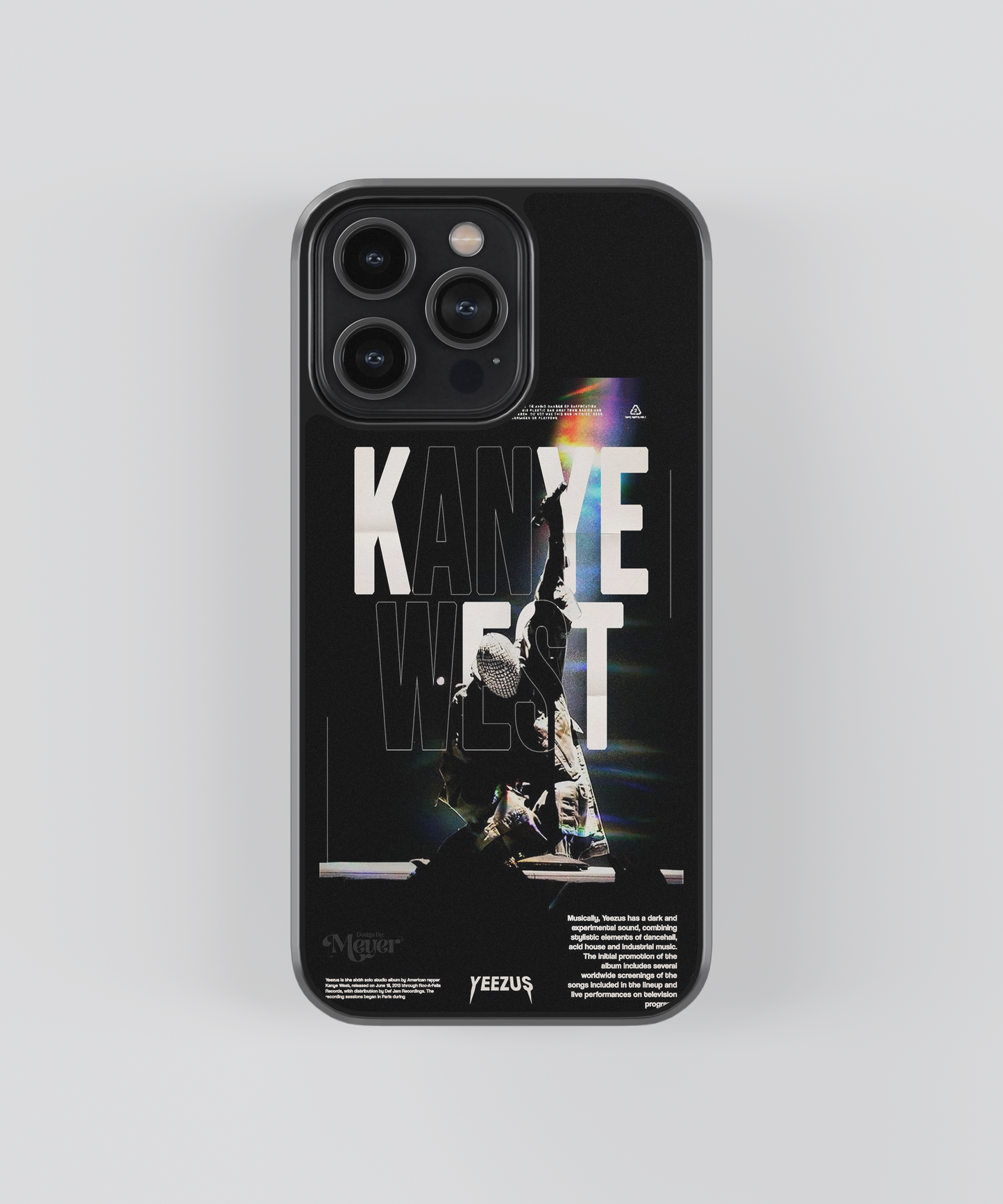 Kanye West Yeezus Aesthetic Glass Phone Case | Ye Concert Poster Art