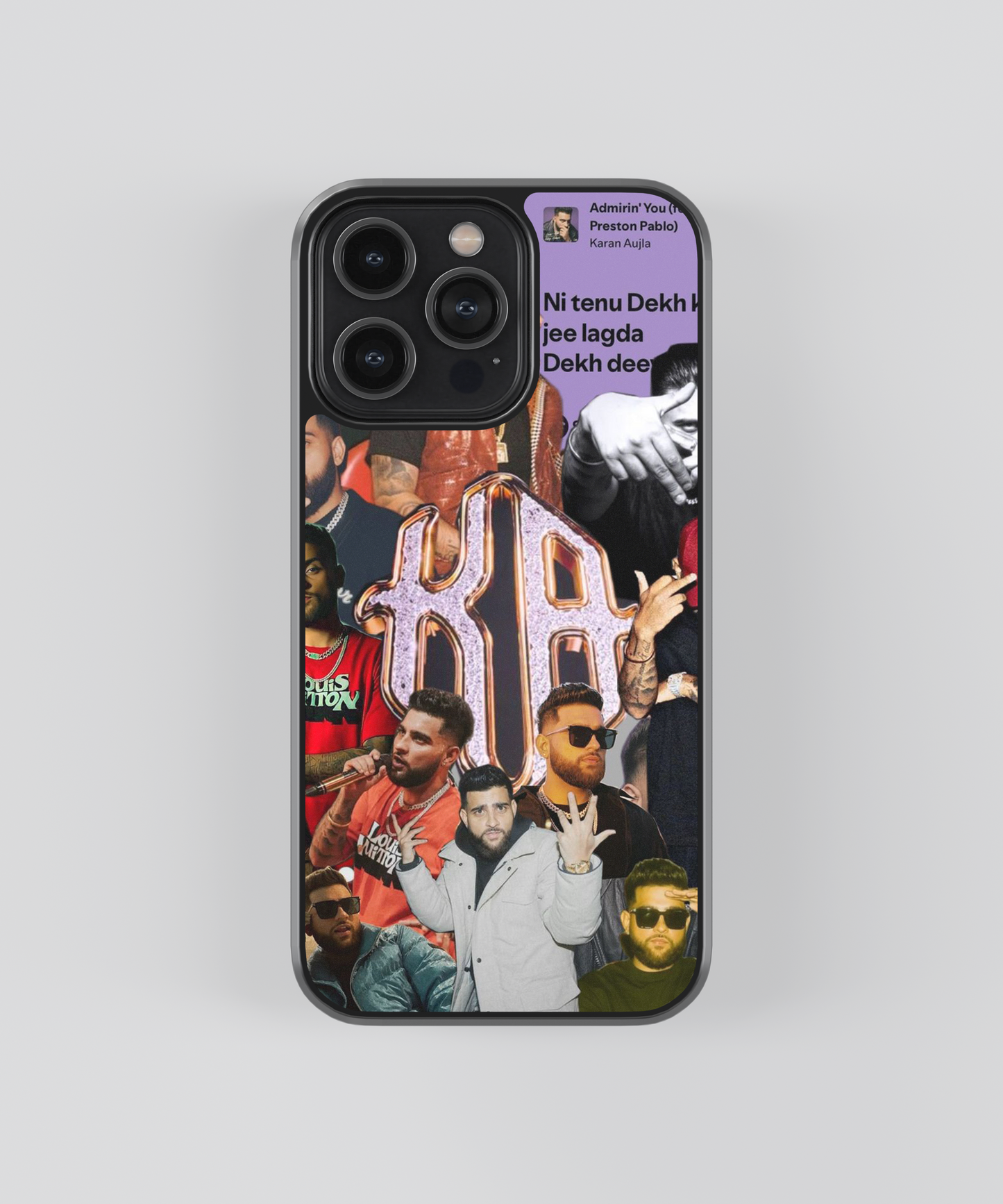 Karan Aujla KA Admirin You Aesthetic Glass Phone Case