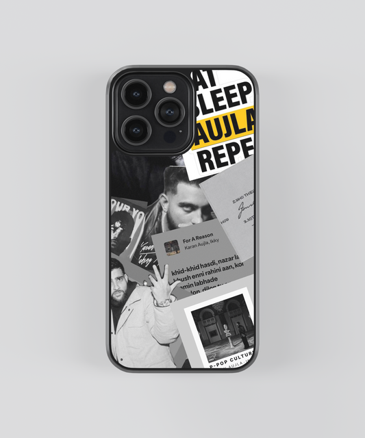 Karan Aujla For A Reason Aesthetic Glass Phone Case