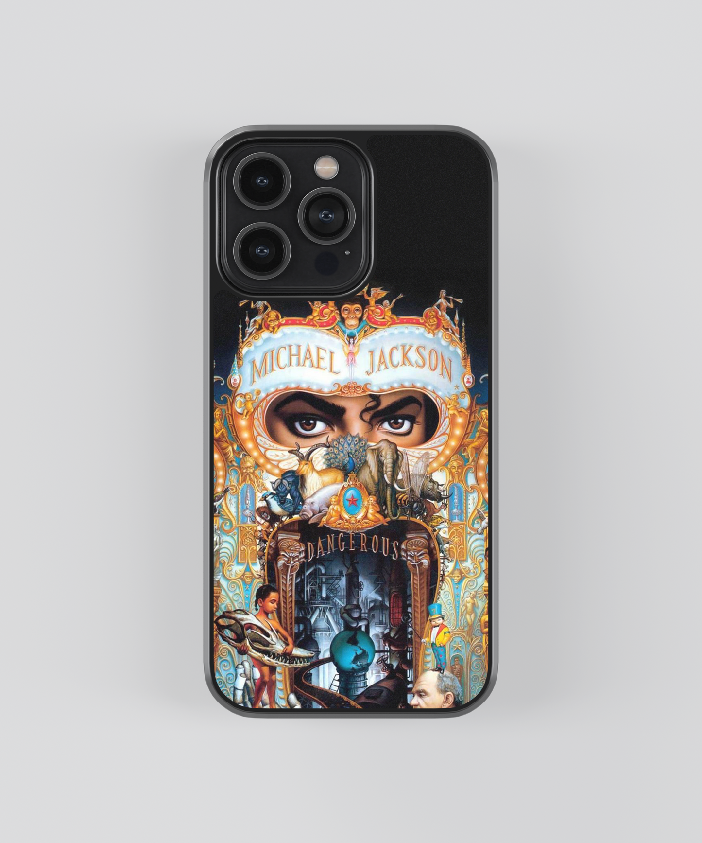 Michael Jackson Dangerous Album Aesthetic Glass Phone Case