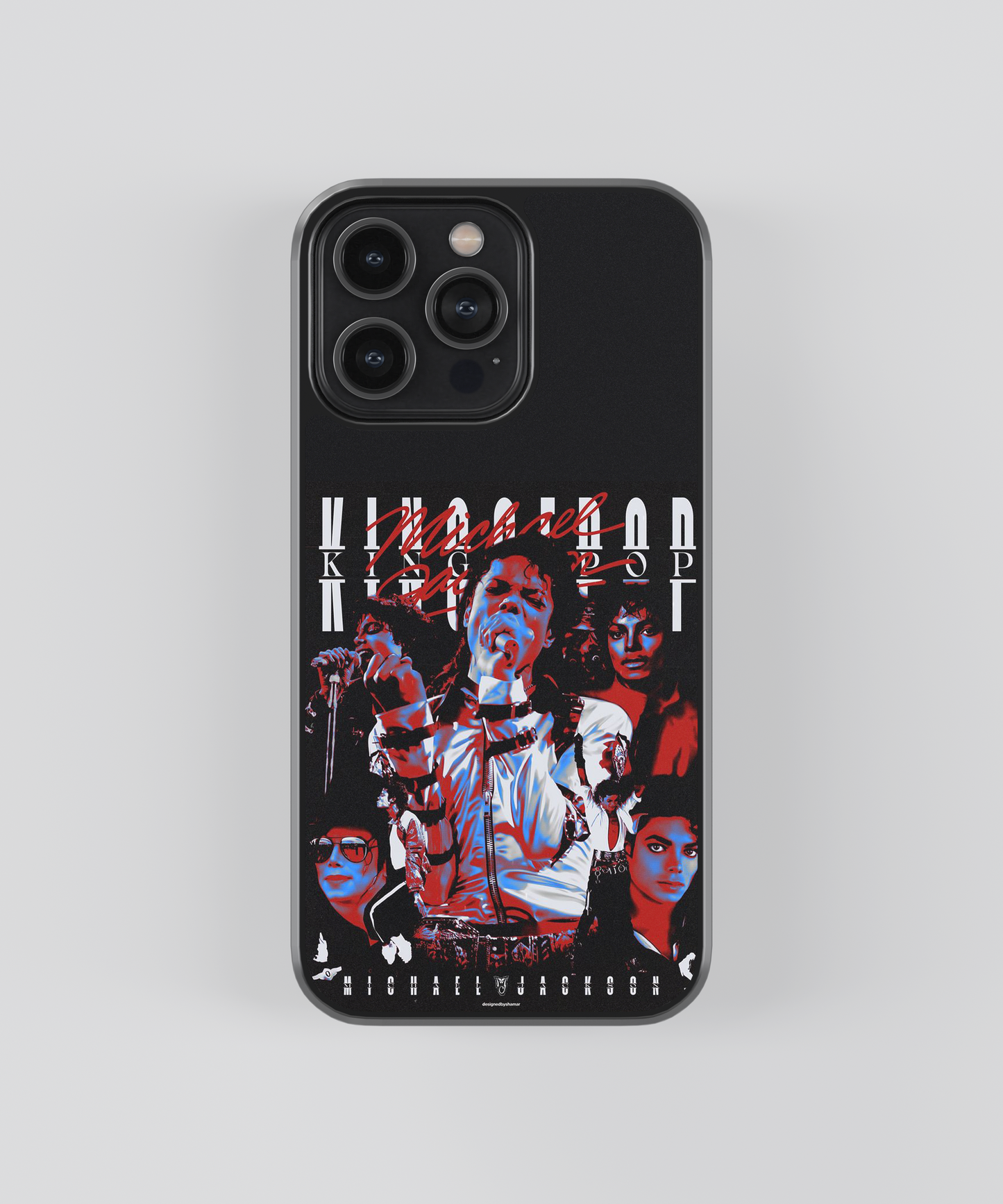 Michael Jackson King of Pop Aesthetic Glass Phone Case