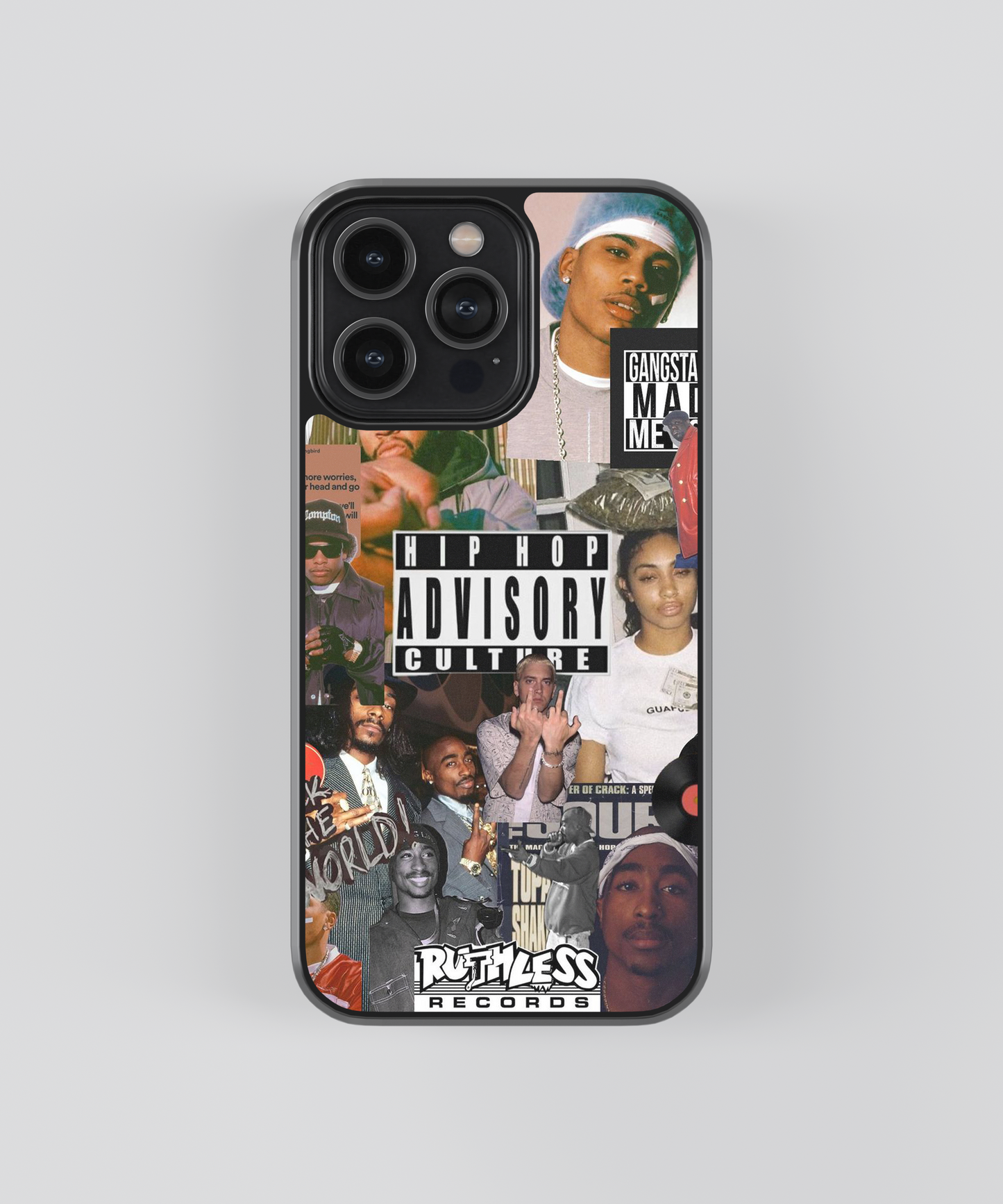 Hip Hop Advisory Culture Aesthetic Glass Phone Case