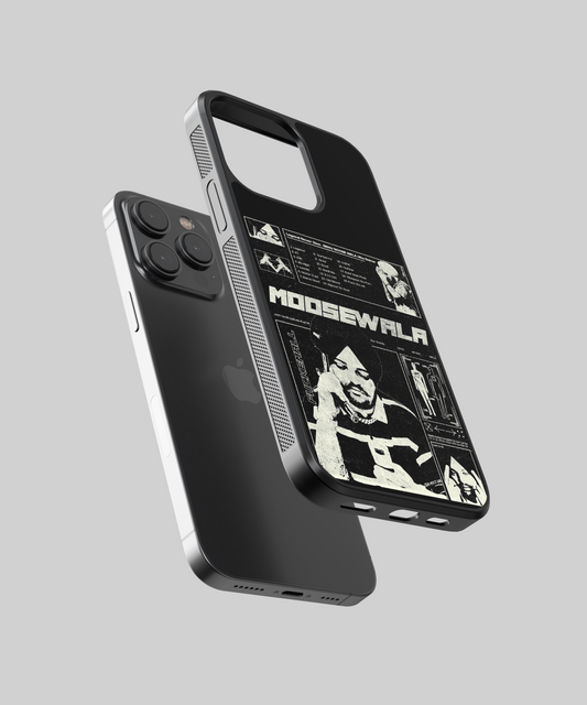 Sidhu Moosewala Legend Never Dies Aesthetic Glass Phone Case