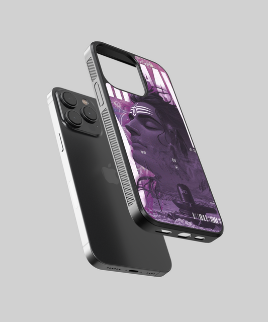 Har Har Mahadev Shiva Karma Aesthetic Glass Phone Case