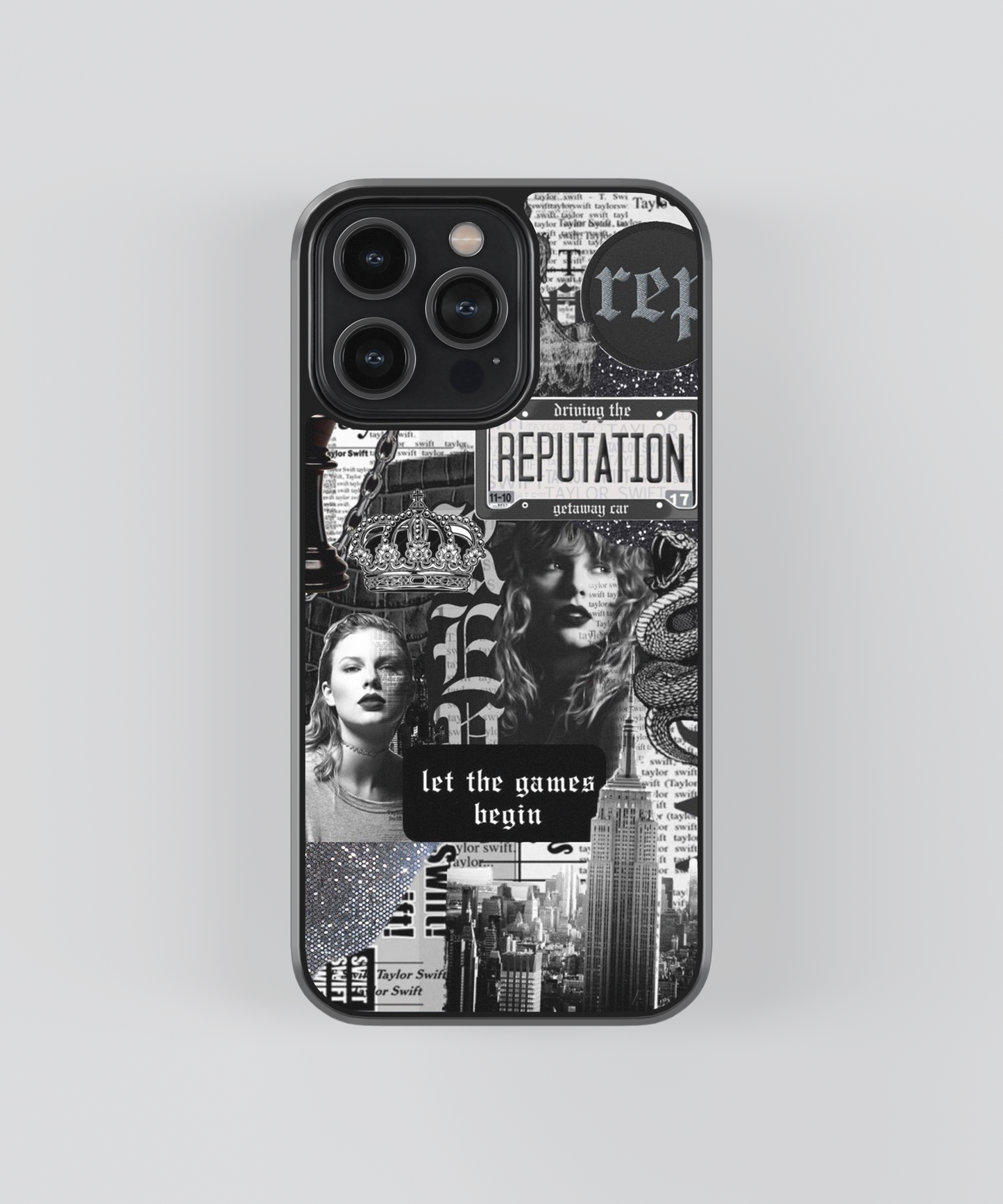 Taylor Swift Reputation Aesthetic Glass Phone Case