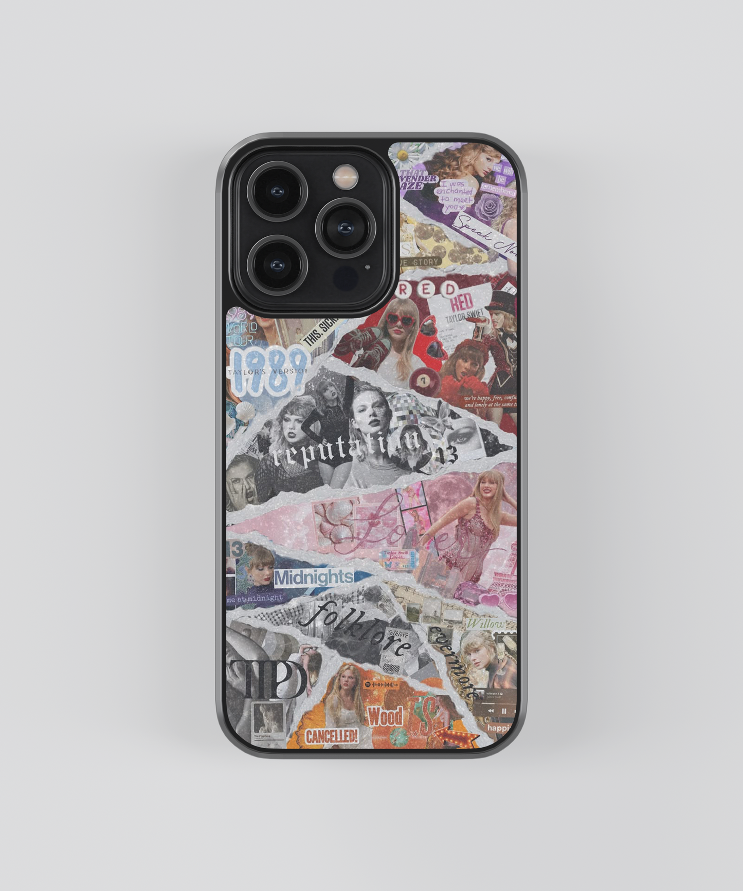 Taylor Swift All Eras Aesthetic Glass Phone Case