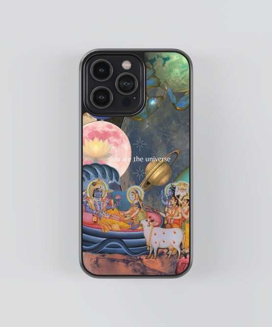 You Are The Universe Vishnu Aesthetic Glass Phone Case