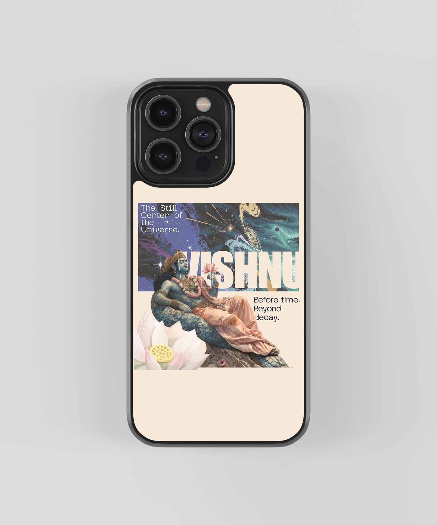 Vishnu Before Time Beyond Decay Aesthetic Glass Phone Case
